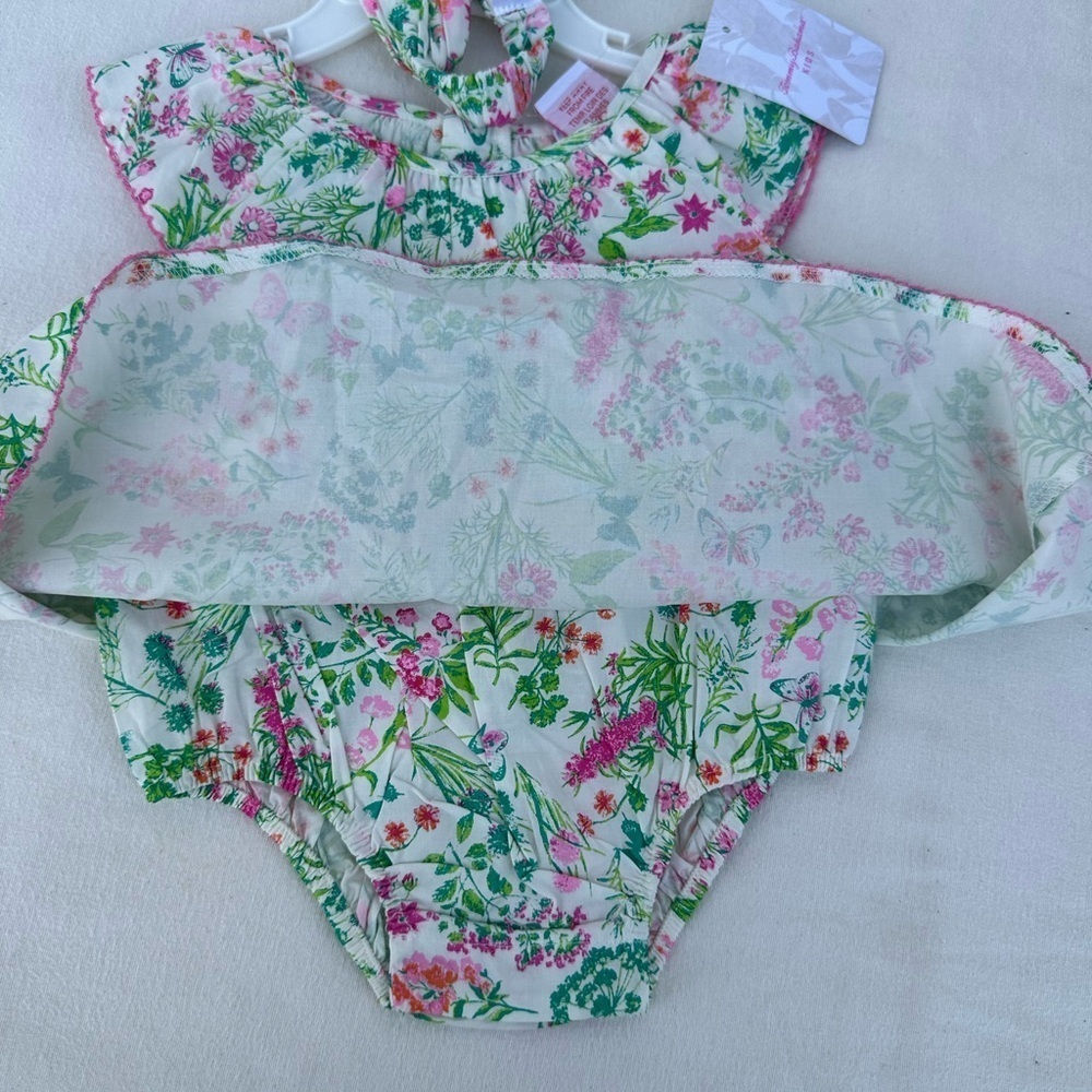Tommy Bahama And Catherine Malandrino Chic Pink and Green Diaper Covers #A1 2Pc - Picture 9 of 11
